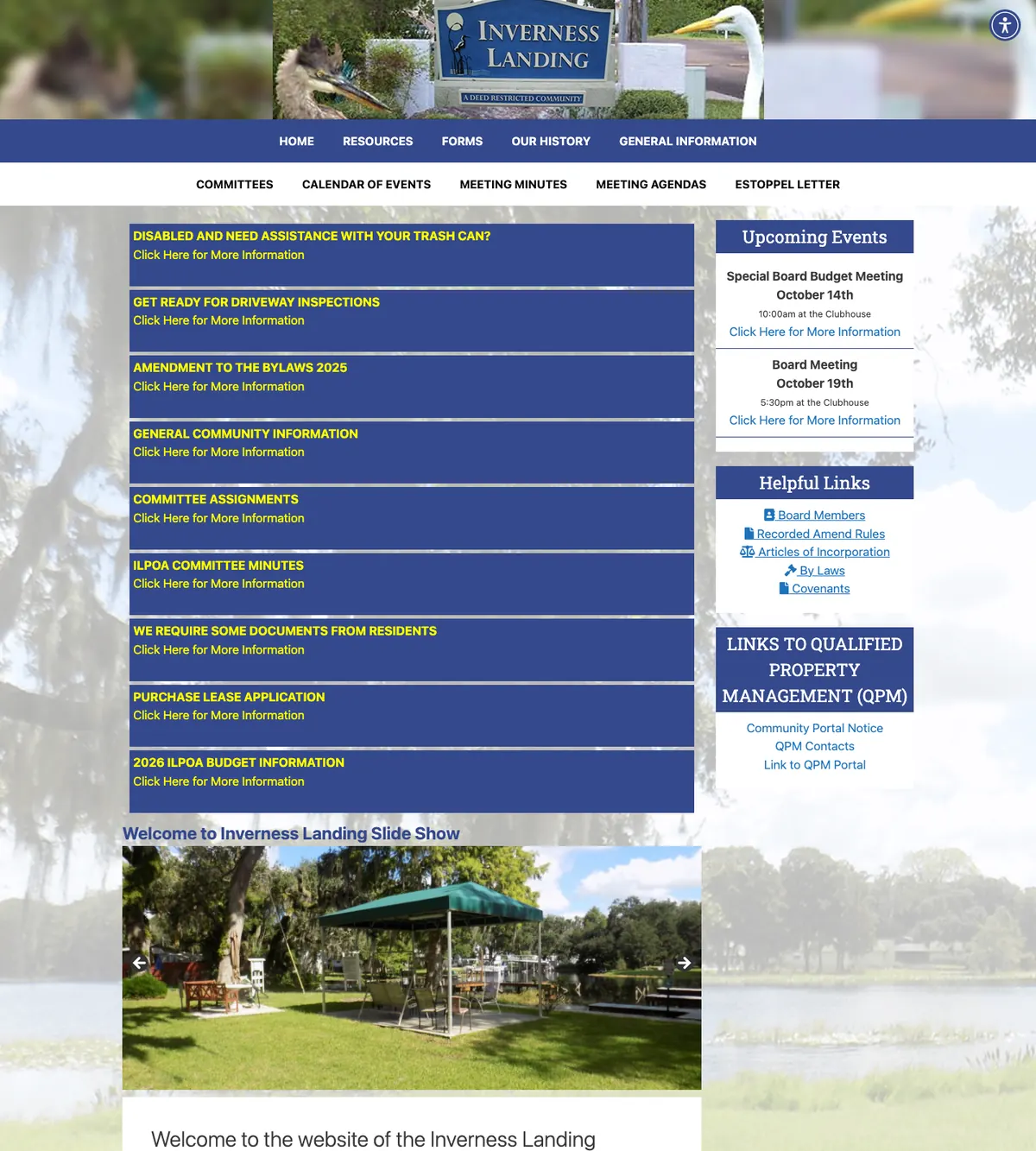 Screenshot of the Inverness Landing website designed by Anchorlynk